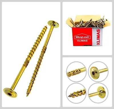 Carpenter TORX SCREWS Strong WAFER HEAD Self Tapping Wood Construction Chipboard • £15