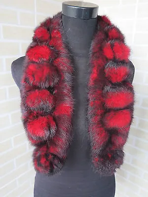 100% Real Rabbit Fur Scarf/ Fur Collar/wrap/cape  Fashion 5colors Shipping Free • $16.99