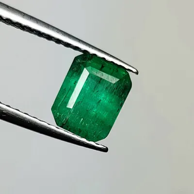 1.20 CT - Natural Zambian Emerald Good Luster Green Gem Octagon Shape - 5244 • $34.99