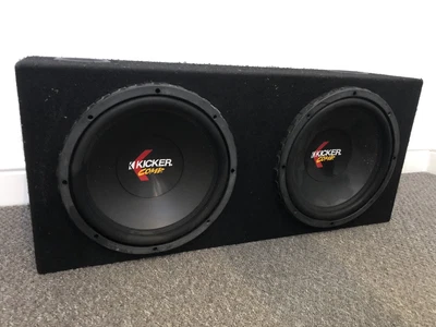 £99.95 • Buy Kicker Comp 12” 600 Watts 4 OHMS Subwoofer Double Speaker Car Van Box