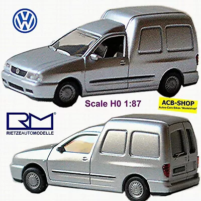 $11.72 • Buy VW Caddy II Box Truck Type 9KV 1995-2003 Silver Metal 1:87 Rietze 20850