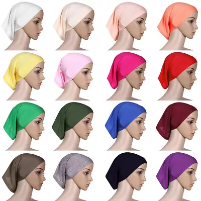 Muslim Head Scarf Inner Hijab Caps Islamic Underscarf Ninja Scarf Hat • $6.85