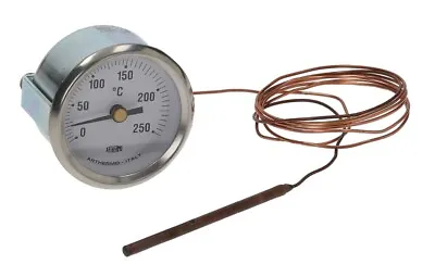 £33 • Buy THERMOMETER TEMPERATURE WHITE DIAL ROUND GAUGE 0 TO 250 C 52mm HOLE ARTHERMO