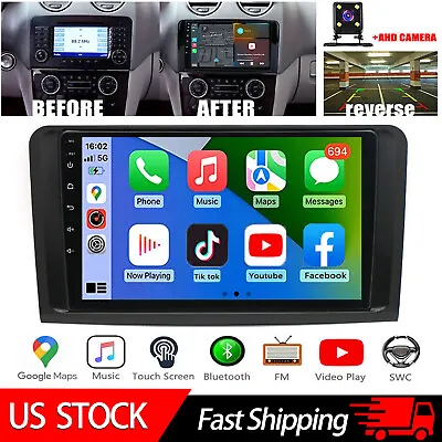 Carplay For Mercedes Benz Ml350 Ml5550 Gl350 Gl450 Gl550 Radio Android Gps Navi • $145.45