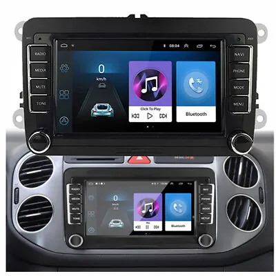 7  Double 2 Din Carplay Car Radio 1+16GB Touchscreen Android 9.1 GPS/WiFi For VW • $79.30