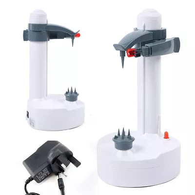 Automatic Electric Fruit Peeler Apple Potato Peeling Machine Tool With Adapter • £16