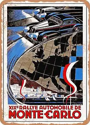 METAL SIGN - 1949 19th Monte Carlo Automobile Rally Vintage Ad • $18.66