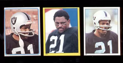 1981-83 Topps CLIFF BRANCH Oakland Raiders Sticker Lot All • $4