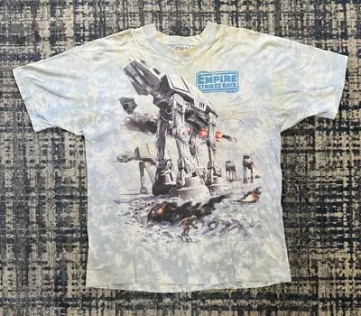 Vintage 1997 Liquid Blue Star Wars The Empire Strikes Back T Shirt XL Lucas Film • $150