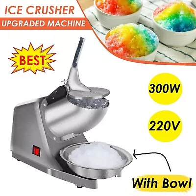 Electric Ice Crusher Ice Shaver Machine Commercial Machine Snow Cone Maker New • $79.99