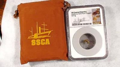 Ngc O.71 Gram Ss Central America Gold Shipwreck Nugget From The Atlantic Depths! • $245