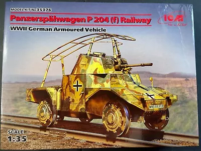 ICM Panzerspahwagen P 204 (f) Railway 35376 1/35 NIB Model Kit ‘Sullys Hobbies’ • $38.88