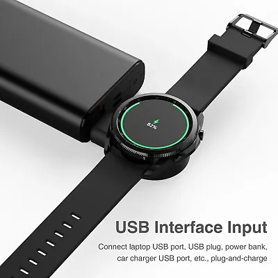 For Samsung Galaxy Watch5/4/3 Watch Charger USB Mini Portable Charging Dock • £15.11