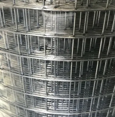 Aviary/Bird European Pre-Galvanised Wire Mesh Roll 1 X 1  X 16g X 48  • £64.45