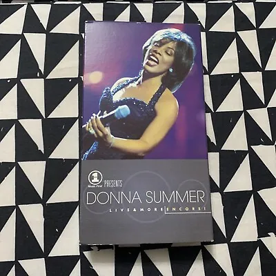 $11.50 • Buy DONNA SUMMER LIVE & MORE ENCORE! VHS TAPE Epic Studios Music First VH1 Presents