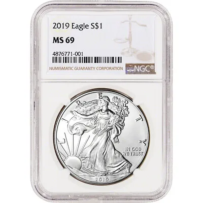 2019 American Silver Eagle - NGC MS69 • $55.28