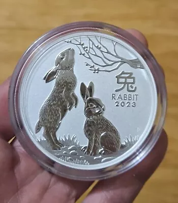 5oz Silver 999.9 Australian Lunar Year Of Rabbit 2023 Bullion Coin Perth Mint • $469