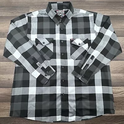 Dixxon Flannel Co. Shirt Mens Size 3XL Finish Line Black And White Button Up • $58.95