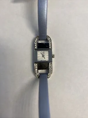 ESQ By Movado  Watch Stainless Steel Diamond Bezel Blue Strap • $210