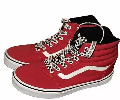 Size 3 - VANS Sk8-Hi Racing Red • $12.99