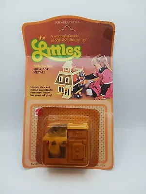The Littles Mattel 1980 Dollhouse Ice Box/ Sink Die Cast Metal & Plastic Vintage • $20