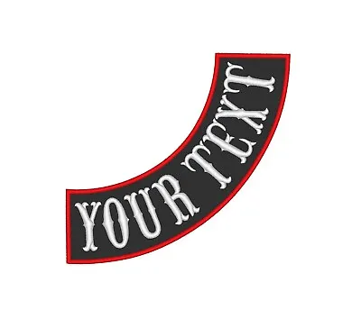 Custom Embroidered SIDE ROCKER Motorcycle Biker MC Sew On Patch Patches  • $7.50