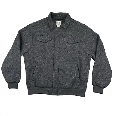 Cinch Jacket Mens Large Bonded Bomber Charcoal Gray Full Zip • $49.95