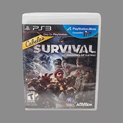 Cabela's Survival: Shadows Of Katmai PS3 Sony PlayStation 3 2011 With Manual • $5.75