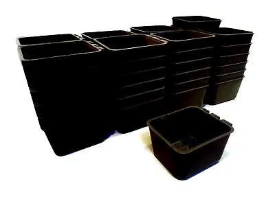 (Pack Of 50) Black Cage Cups For Chickens Dogs Pheasants Rabbits Feed & Water • $54.99