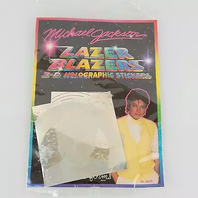 Michael Jackson Official 3-d Holographic Sticker Lazer Blazers Usa 1984 • £12.54