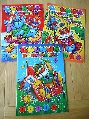 COLOUR BY NUMBERS BOOK - ONE CHILDREN'S COLOURING BOOK - LARGE - Girl Boy Kids • £3.14