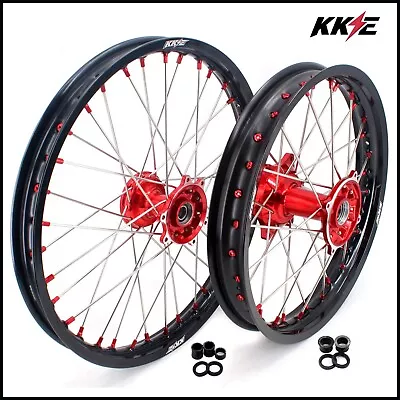 KKE 19''- 21 Rims MX Wheels For HONDA CRF250R CRF450R CR125/CR250 Painted Hubs • $449