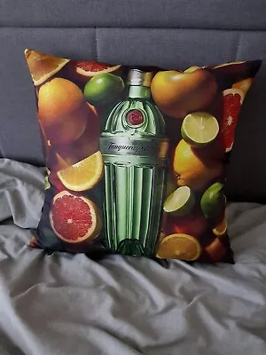 1x Tanqueray No Ten Gin Cushion Cover Pillow Case 18” 45x45cm Party Gift • £14