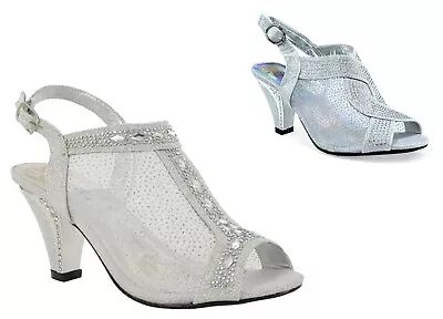 £6.99 • Buy Womens Ankle Sandal Block Heel Strap Buckle Summer Wedding Party Shoes Sizes 3-6