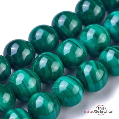 30 Green Malachite Round Beads Natural Gemstone 6mm Chakra Jewellery MakingGS140 • £9.99