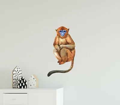 Snub-Nosed Monkey Removable Vinyl Wall Decal Sticker Safari Jungle Animal • $22.99