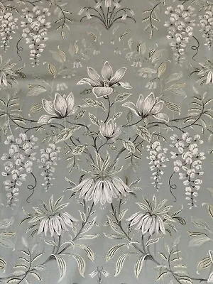 Laura Ashley Parterre Curtain Cushion Upholstery Fabric Sold Per 3m Cotton Linen • £59.99