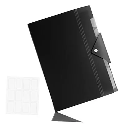 Antner 8 Pockets Expanding File Folders Accordion File Organizer For A4 Black • $14.91