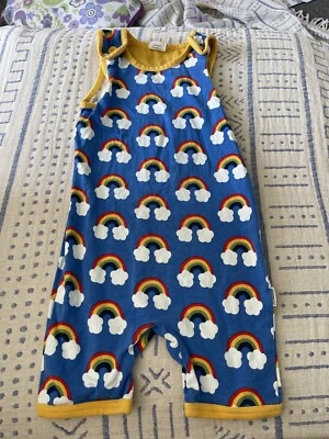 £0.99 • Buy Maxomorra Rainbow Short Dungarees 86/92 18-24 Months