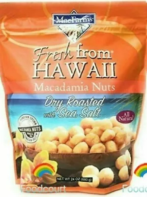 MacFarms Dry Roasted Macadamia Nuts With Sea Salt From Hawaii 24 Oz  • $30.69