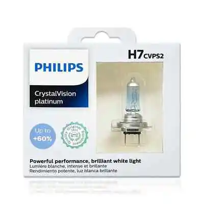 Philips 12972CVPS2 H7 CrystalVision 55W 12V Halogen Car Headlight Bulb Pack Of 2 • $35.20