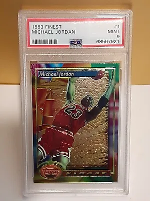 1993 Michael Jordan #1 Topps Finest Chicago Bulls Psa 9 Mint Great Investment!!! • $129