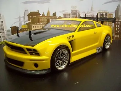 FORD MUSTANG GT-R Custom Painted RC Car Body 1/10 OnRoad HPI/4Tec2.0/V100/RDS • $89.95