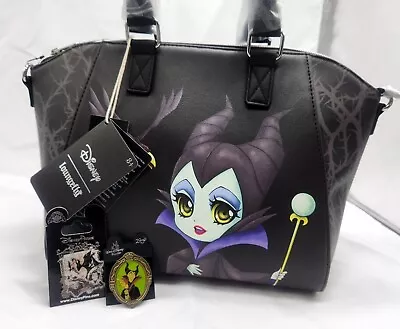 Loungefly Disney Purse Maleficent Chibi Sleeping Beauty Dragon With BONUS Pins! • $98.79