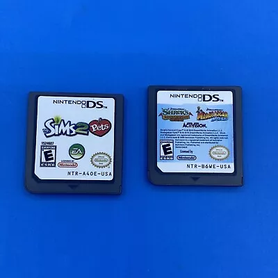 The Sims 2 Pets And Shrek Game  (Nintendo DS) Games Only / Tested Lot Of 2 • $6