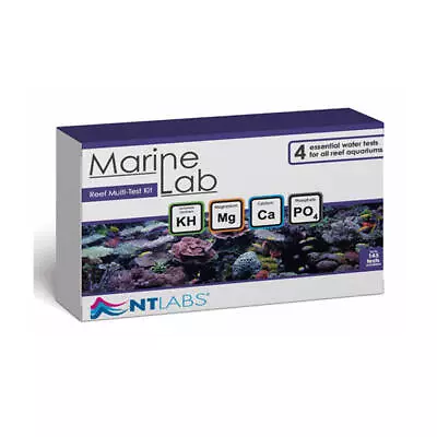 NT Marine Lab Reef Multi Test Kit Marine Coral Water Testing KH Mg Ca PO4 • £32.25