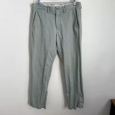 J Crew Pants Mens 31x30 (30x29) Broken In Chino Urban Slim Green Casual • $14.87