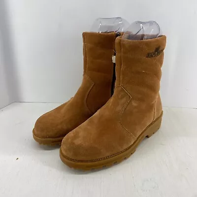 $29.99 • Buy Explorers Women's Leather Winter Boots Size 10 Brown Made In Spain Fleece Lined