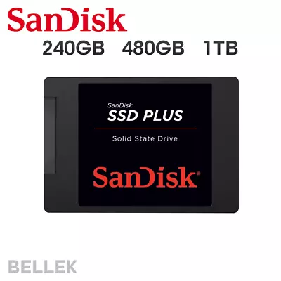SanDisk SSD PLUS 240GB 480GB 1TB Sata III 2.5 Inch Internal SSD 530MB/s • £59.99