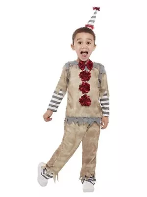 Smiffys Toddler Vintage Clown Costume Grey (Size T2) • $17.96